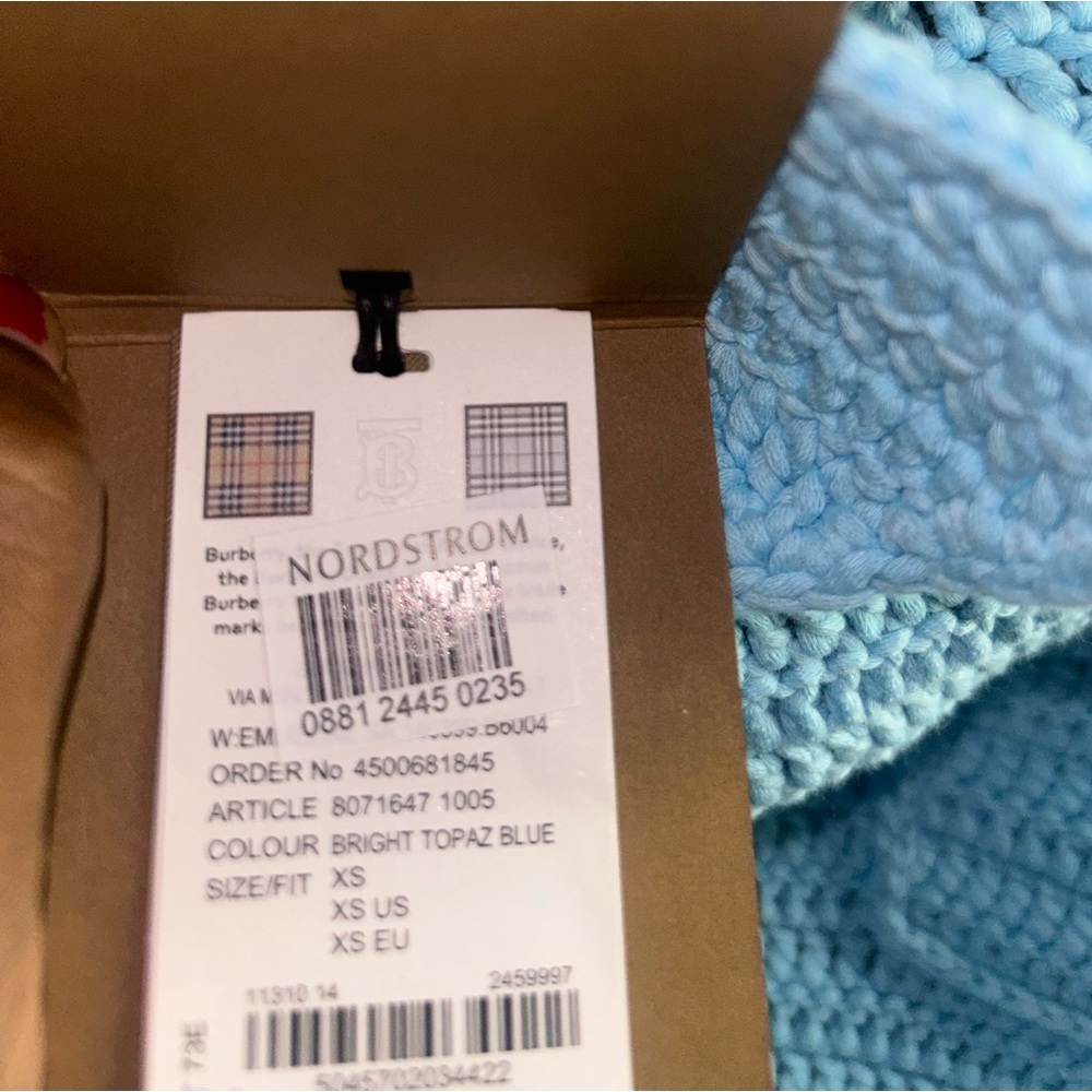 Burberry Capsule Crochet Jacket – Rare Bright Topaz Blue - Picture 7 of 11